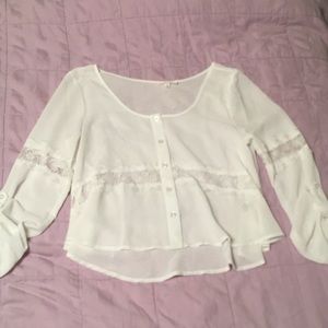 White croptop shirt